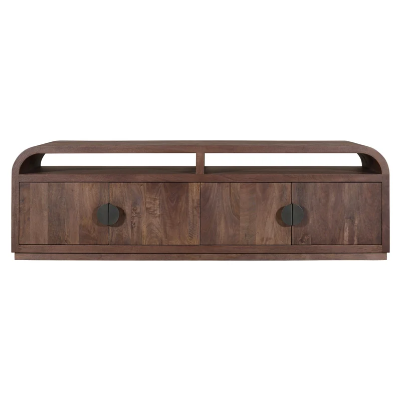 TV-Schrank Baldwin aus massivem Mangoholz, 180 cm, spicebrown