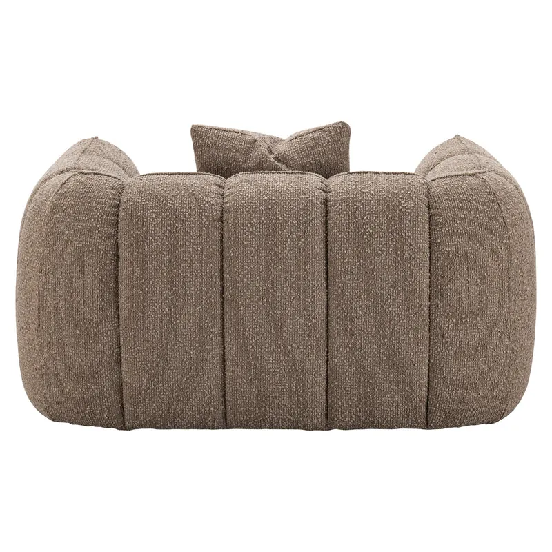 Lounge Stuhl Hogan mocca – XXL Loungesessel mit tiefer Sitzfläche