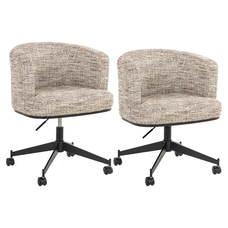 Esszimmerstuhl Rochenne Trendy Nature – Drehstuhl mit Rollen