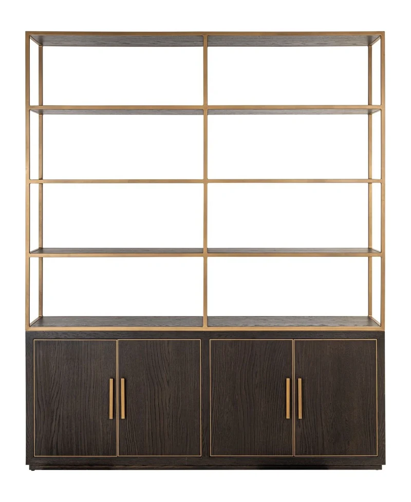 Vitrine Carter Large Eiche-braun, 4 offene Fächer, 220 cm