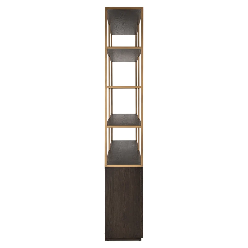 Vitrine Carter Large Eiche-braun, 4 offene Fächer, 220 cm