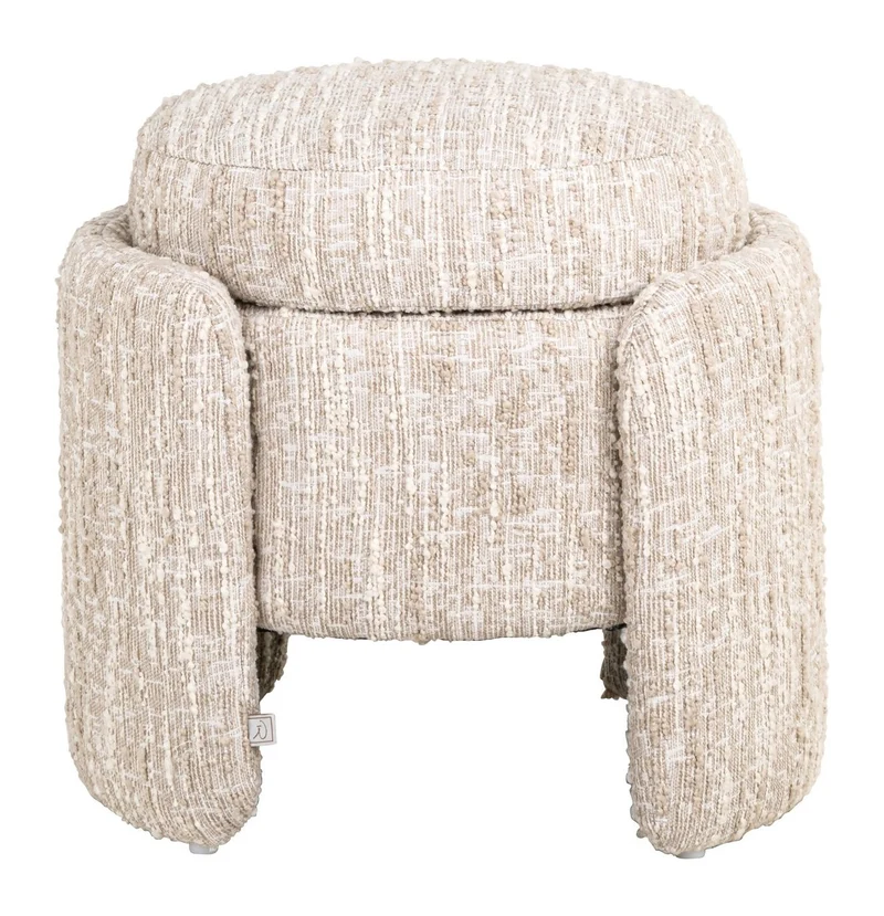 Hocker & Fußbank Cupid mit Stauraum, beige angora, Richmond