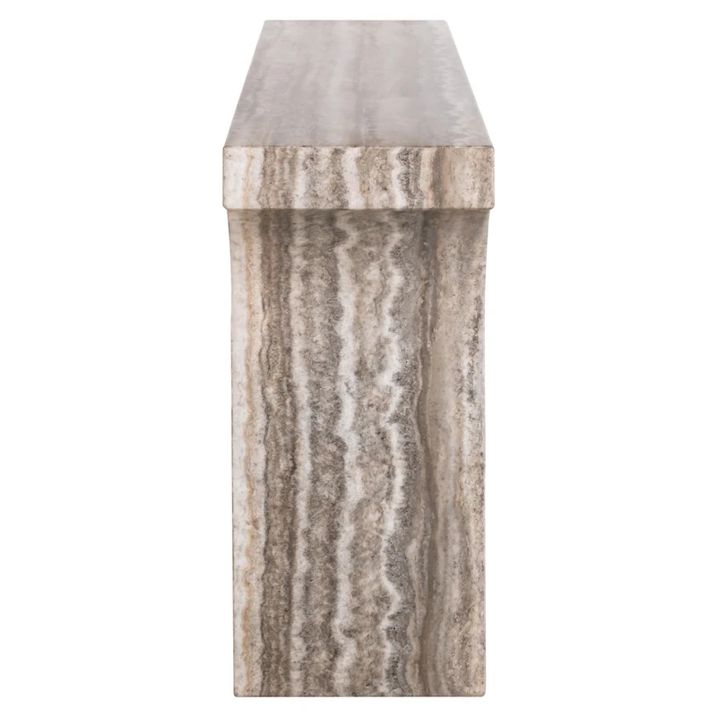 Richmond Konsole Dulce Grey – Marmoroptik, Säulengestell, 140 cm