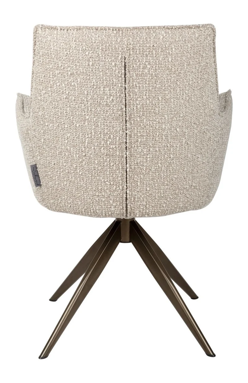 Esszimmerstuhl Dakota Natural Chunky mit Armlehne & Drehfunktion