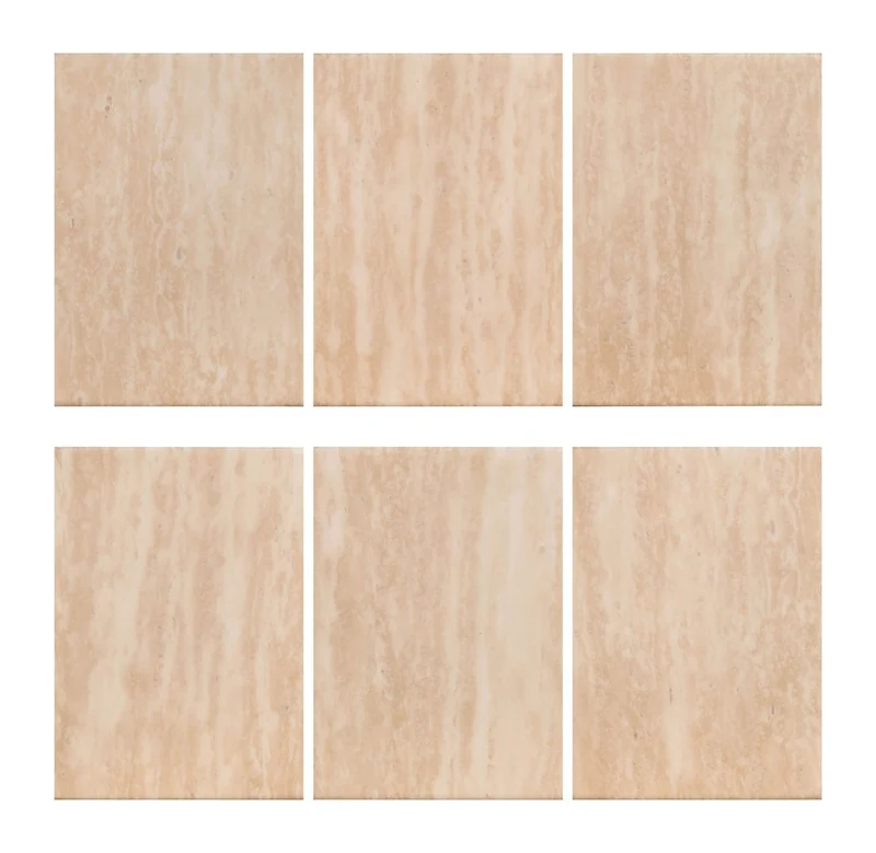 Esstisch Fictus Ø140 cm Faux Travertin beige – Richmond Interiors