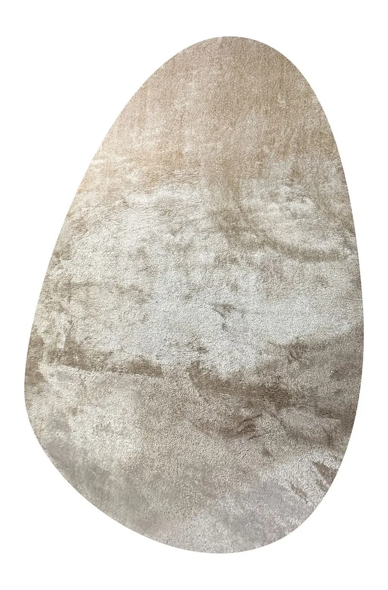 Richmond Teppich Mats beige 230x350 cm – Pebble-Form mit Reliefmuster