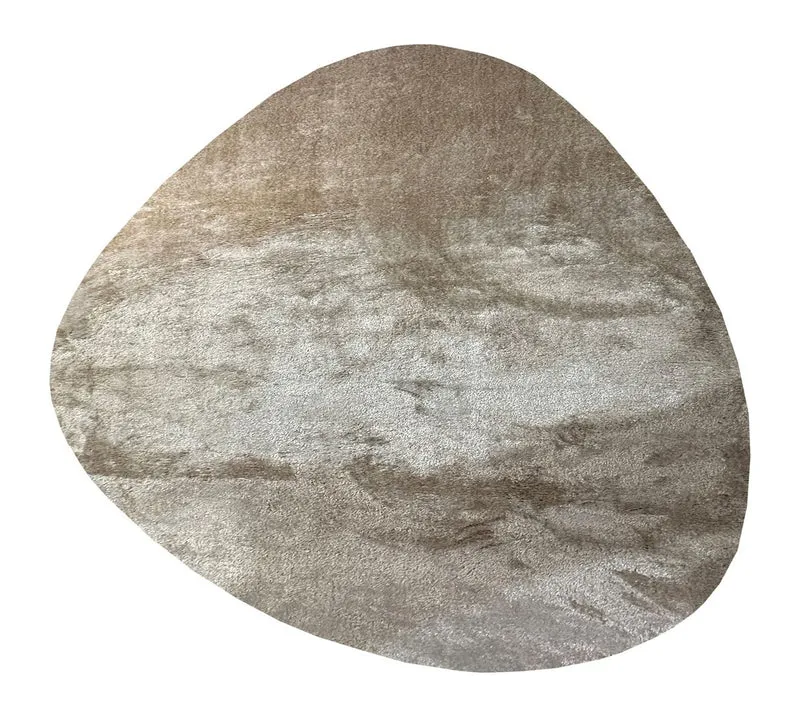 Richmond Teppich Mats beige 230x350 cm – Pebble-Form mit Reliefmuster