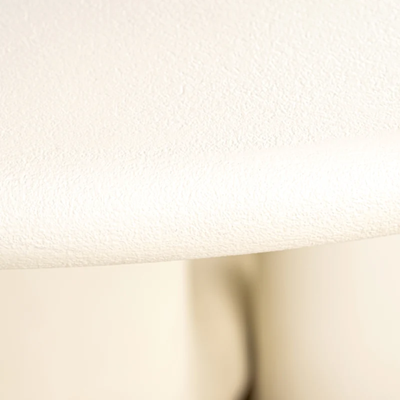 Esstisch Winslow Ø135 cm White – Runde Tischplatte, Metallgestell