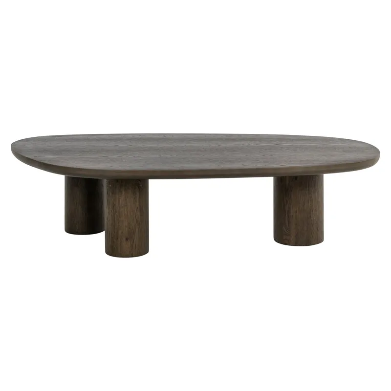 Couchtisch Ellington in Braun mit Eichenfurnier, 150x80 cm
