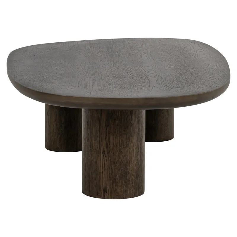 Couchtisch Ellington in Braun mit Eichenfurnier, 150x80 cm