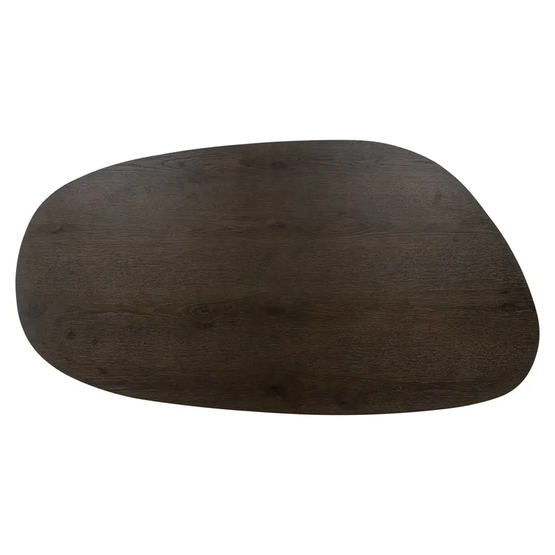 Couchtisch Ellington in Braun mit Eichenfurnier, 150x80 cm