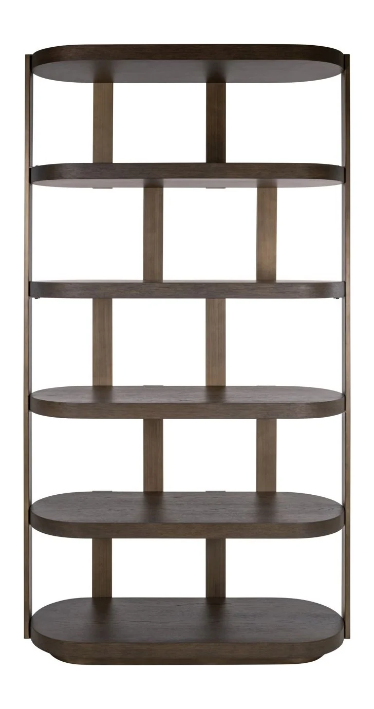 Vitrine Ellington Braun mit Eichenfurnier für Ihr Wohnzimmer