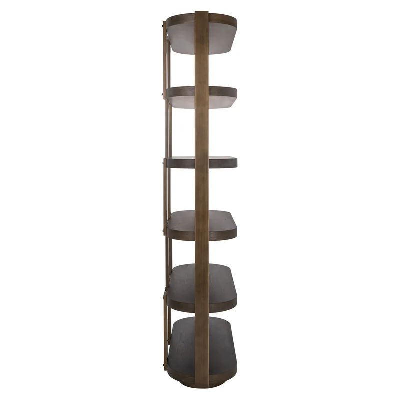Vitrine Ellington Braun mit Eichenfurnier für Ihr Wohnzimmer