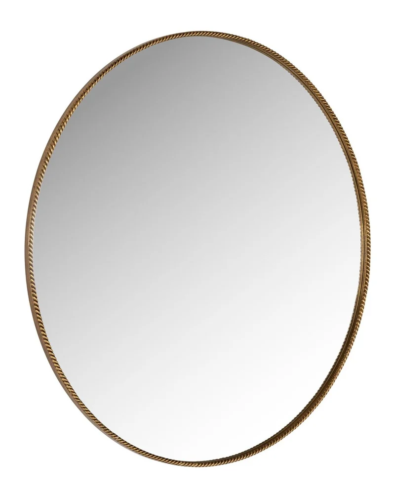 Spiegel Lavinia gold Ø70 cm – runder Wandspiegel mit Metallrahmen