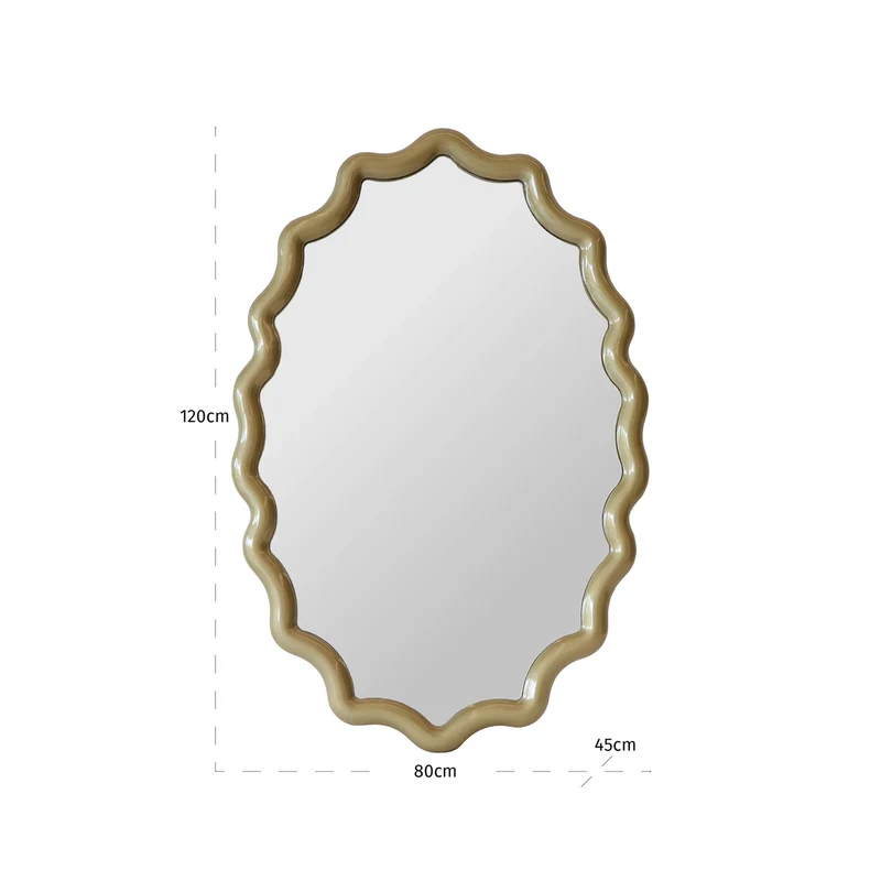 Richmond Spiegel Morgan champagne gold, 120x80 cm, Wandspiegel