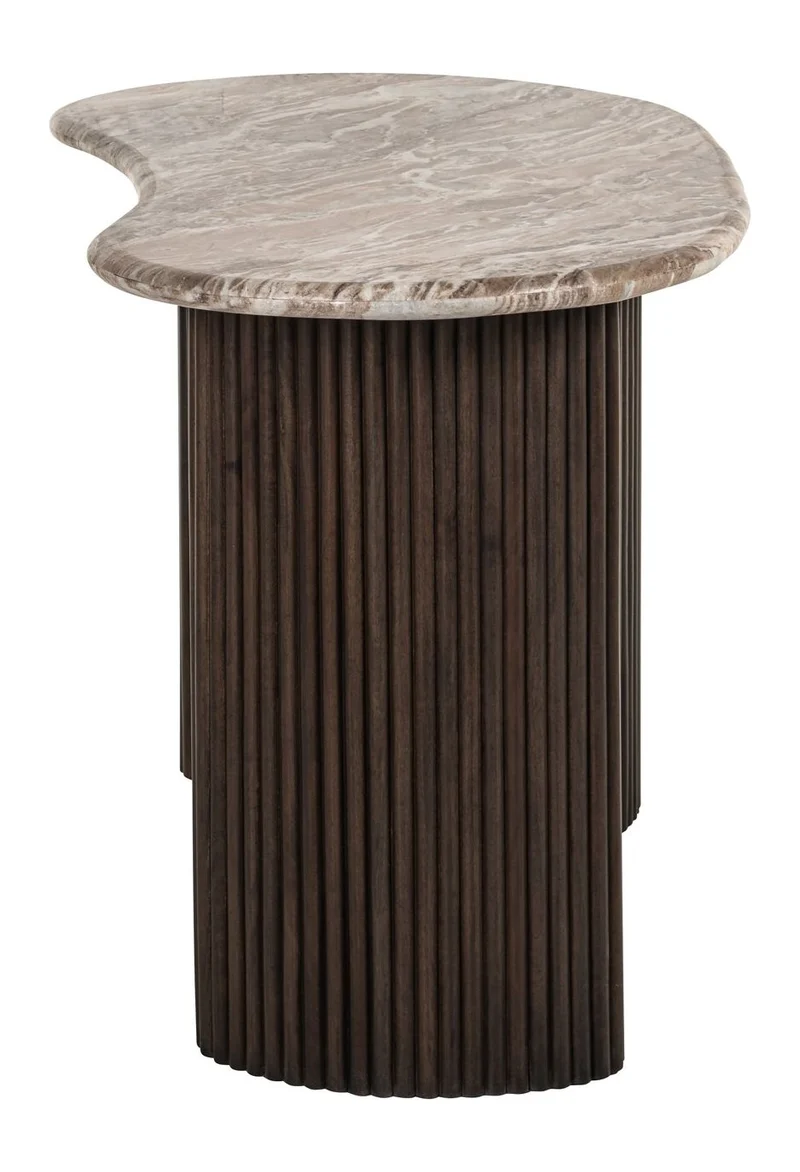 Schreibtisch Rashford Blush Beige mit Toronto-Marmorplatte, Richmond