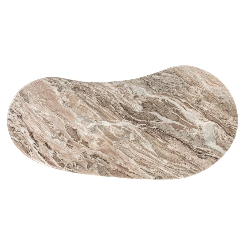 Schreibtisch Rashford Blush Beige mit Toronto-Marmorplatte, Richmond