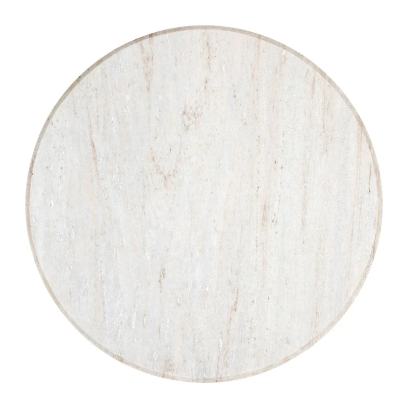 Couchtisch Mayfield rund 90 cm, Mangoholz & Marmor – Richmond