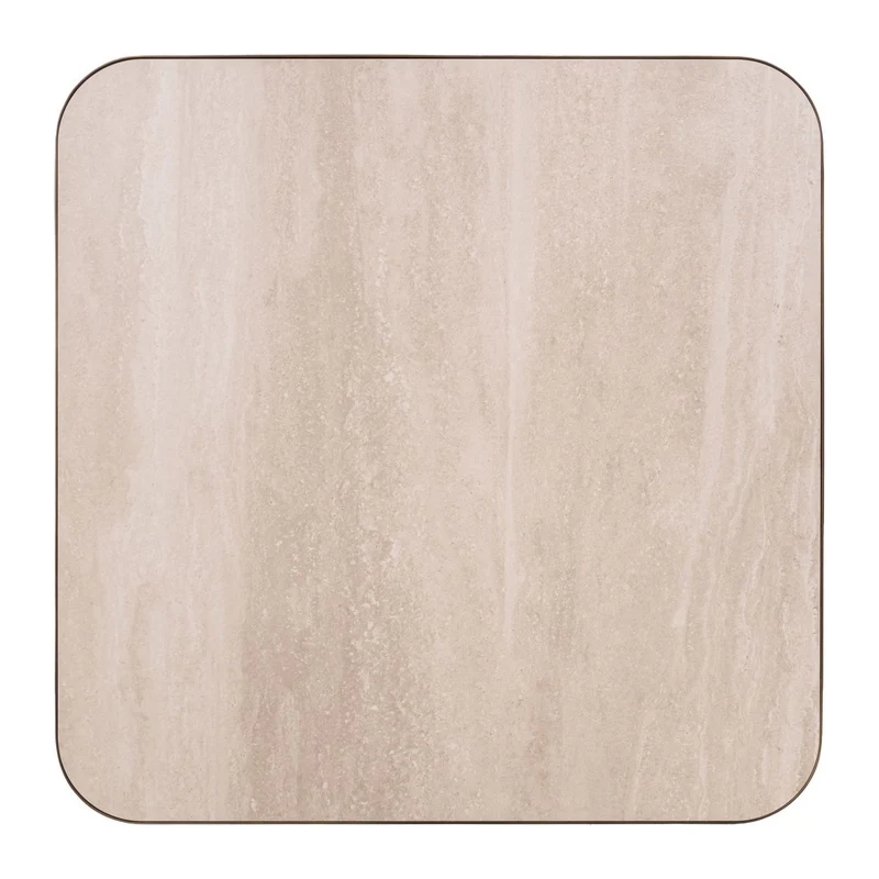 Richmond Couchtisch Claridge beige 90x90 cm, Keramik & Glas