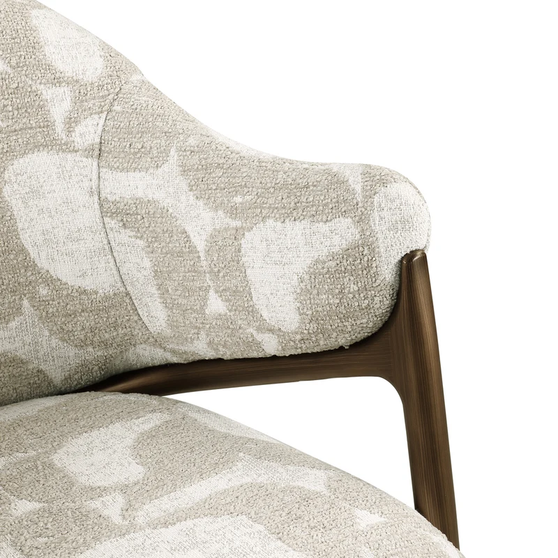 Esszimmerstuhl Gwen natural oasis von Richmond mit Polyester-Bezug