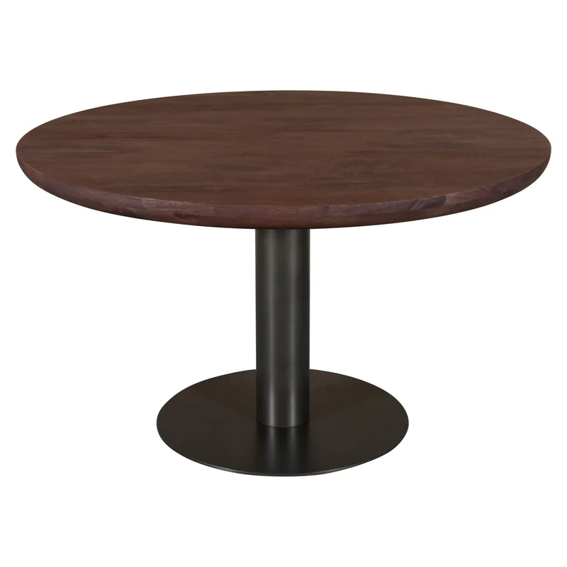 Esstisch Baldwin spicebrown Ø130 cm, Mangoholz & Eisen, Richmond