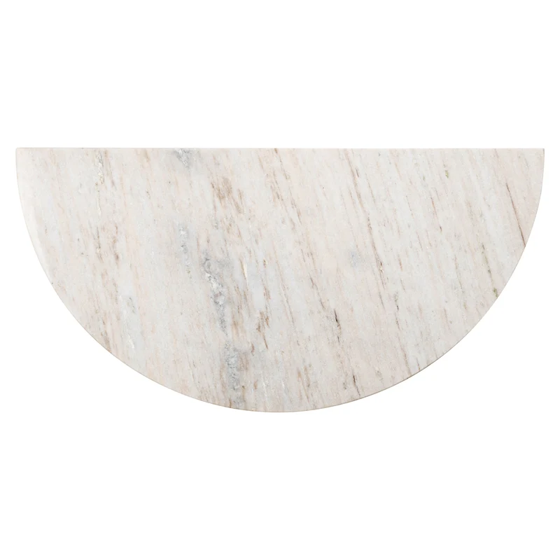 Konsole Mayfield brown - Marmorplatte & Mangoholz, 90x45x80 cm
