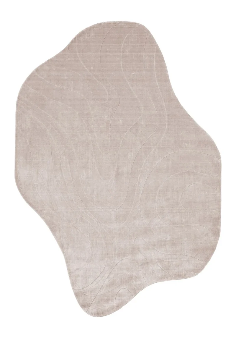 Teppich Addison natural 240x350 cm mit organischer Linienführung