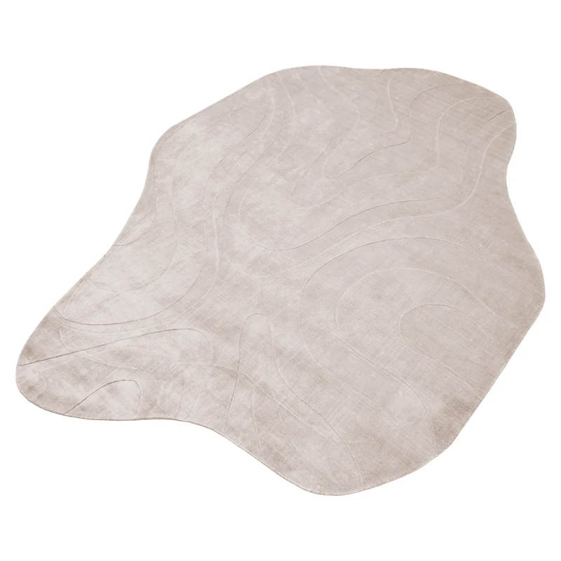 Teppich Addison natural 240x350 cm mit organischer Linienführung