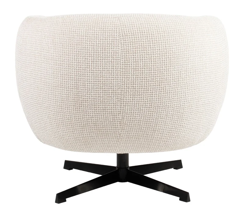 Richmond Lounge Stuhl Estelle Beige Blockweave mit Drehfunktion