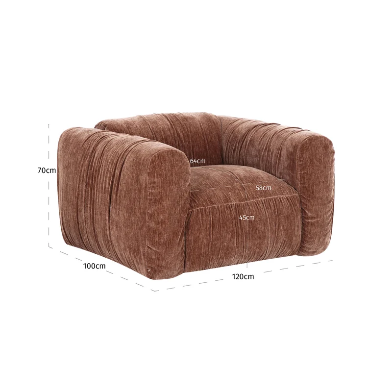 Richmond Lounge Stuhl Monty be straight coffee mit Esche Furnier