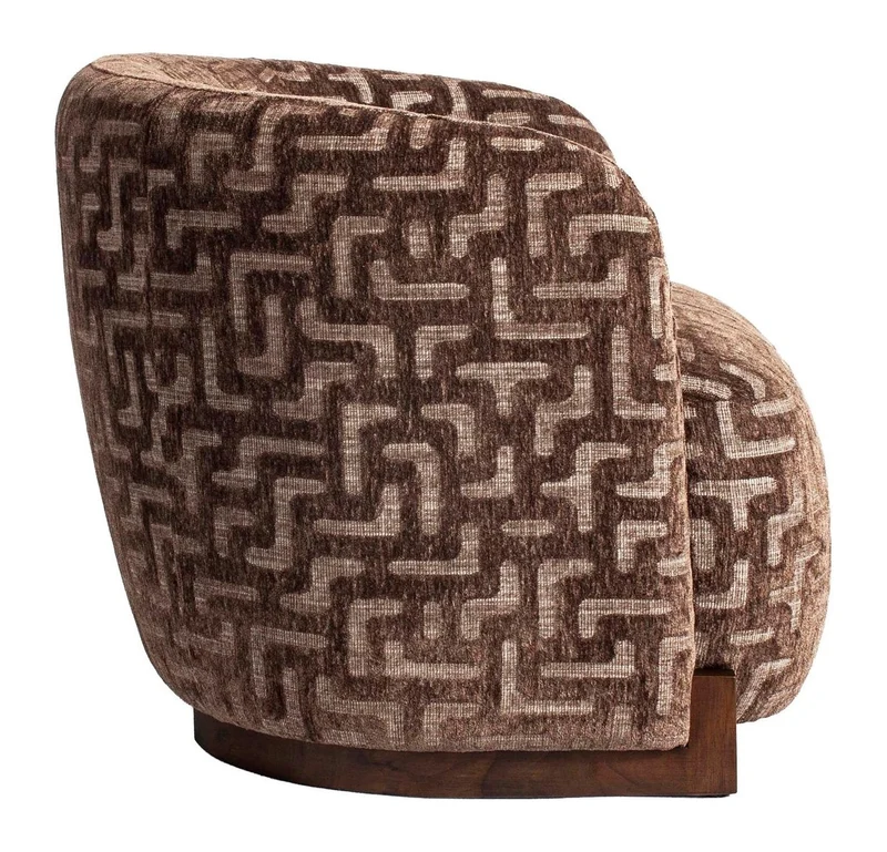 Lounge Stuhl Hannah von Richmond, Brown Labyrinth, fire retardant