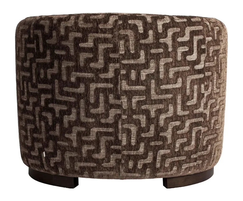 Lounge Stuhl Hannah von Richmond, Brown Labyrinth, fire retardant
