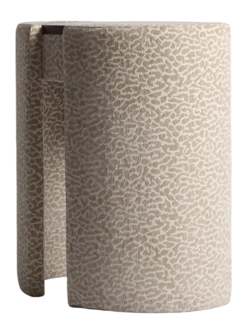 Schreibtisch Roxenne Beige Leopard mit Spiegel & Stauraum
