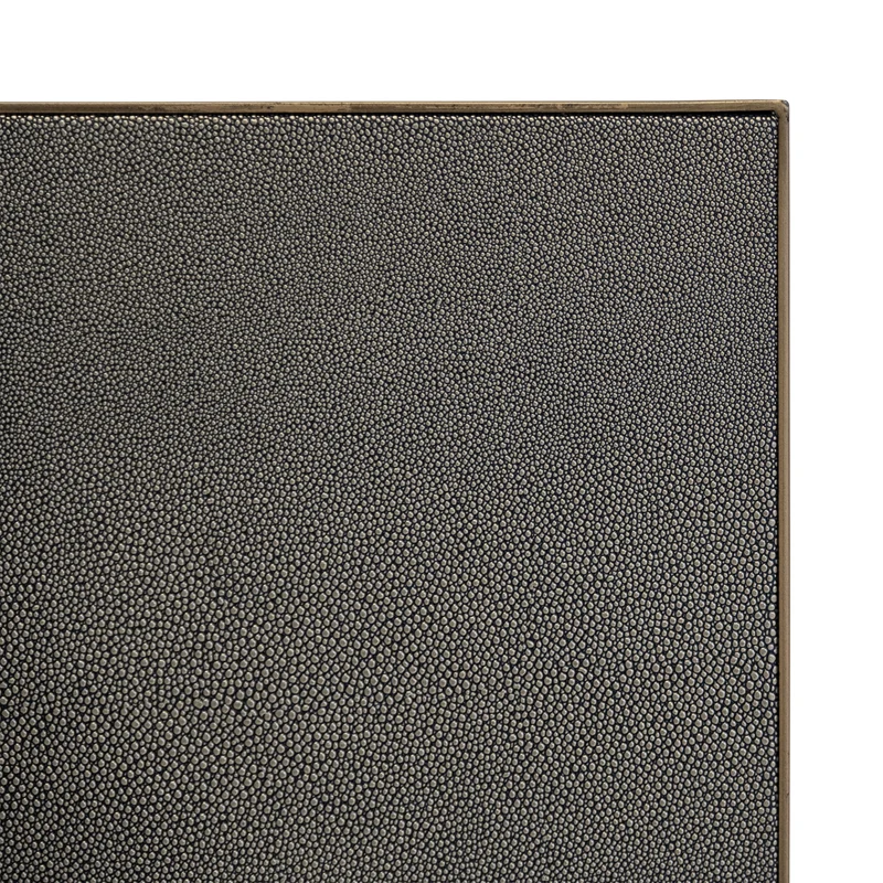 Esstisch Bloomville Brass Shagreen 200 cm mit Glasplatte, Richmond