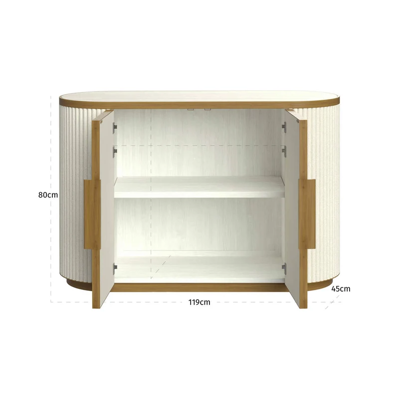 Sideboard Tivoli White – Richmond mit fein gefrästen Details