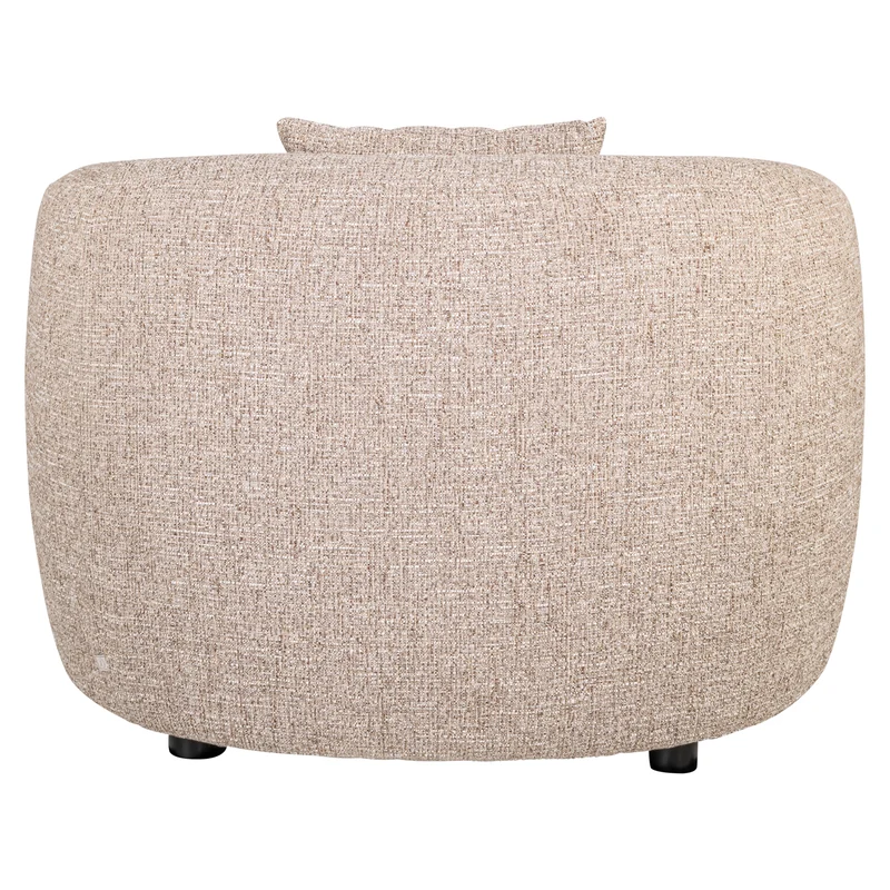 Lounge Stuhl Luxandra Sand Tweed mit Taschenfederkern Richmond