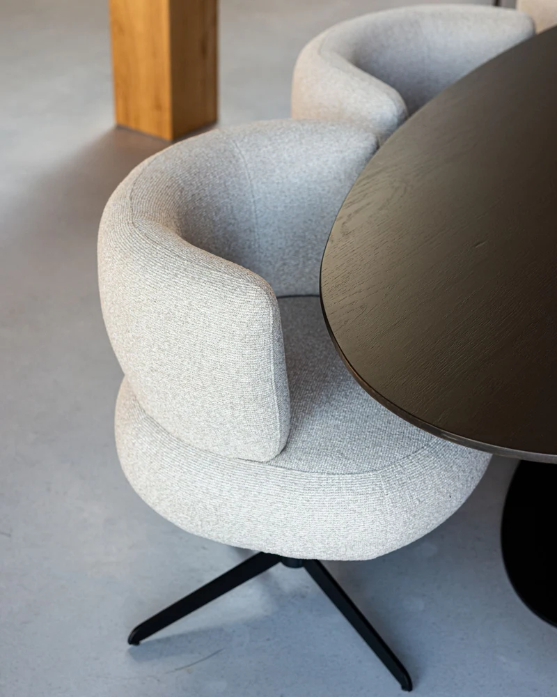 Esszimmerstuhl Alexis Biscotti drehbar, Polyester, Richmond