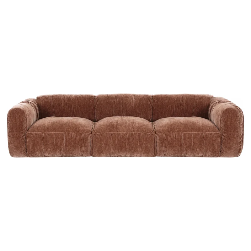 Sofa Monty be straight Coffee – XL-3-Sitzer, Eschefurnier, 288 cm