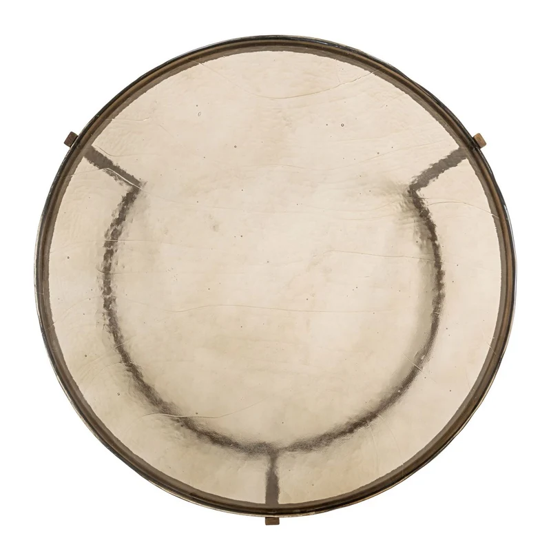 Couchtisch Cleo Gold im 2er-Set – Glasplatten & Eisengestell