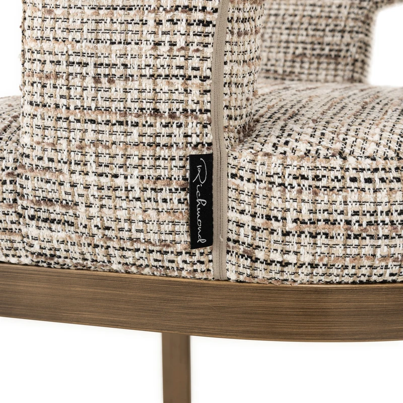 Esszimmerstuhl Ellis Richmond in Trendy Nature mit Goldgestell