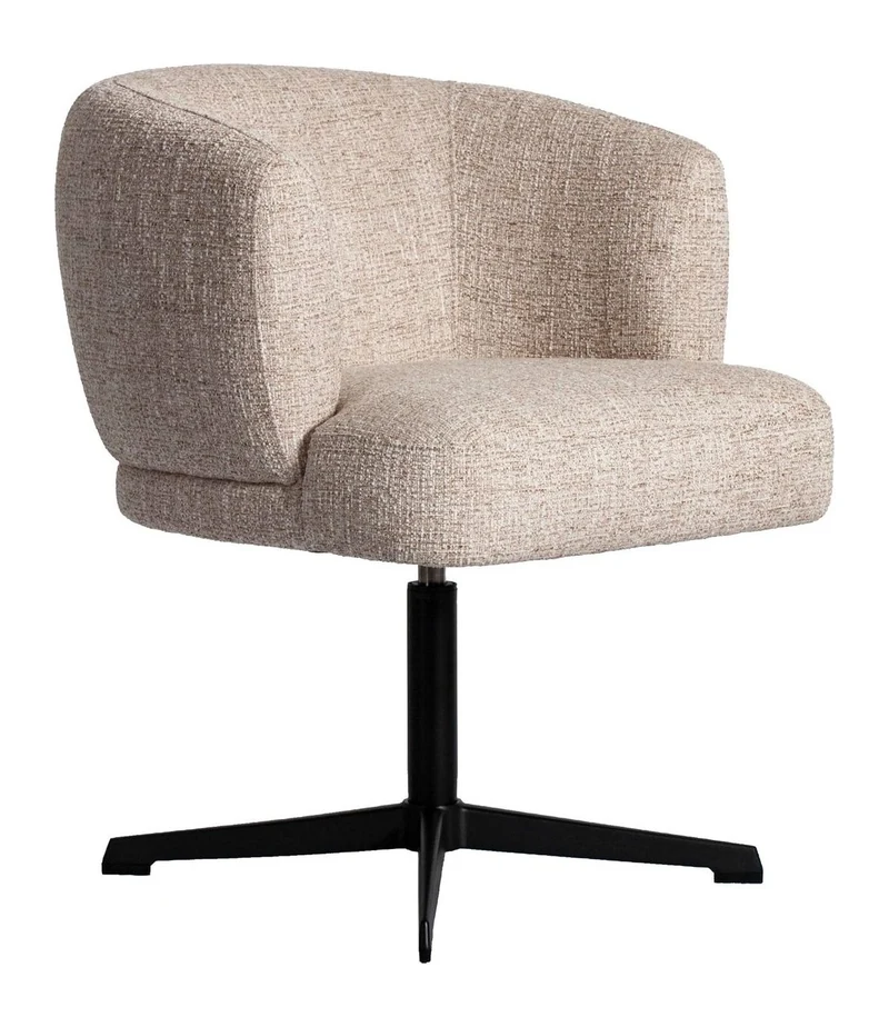 Esszimmerstuhl Dinan Cream Tweed mit Drehfunktion – Richmond