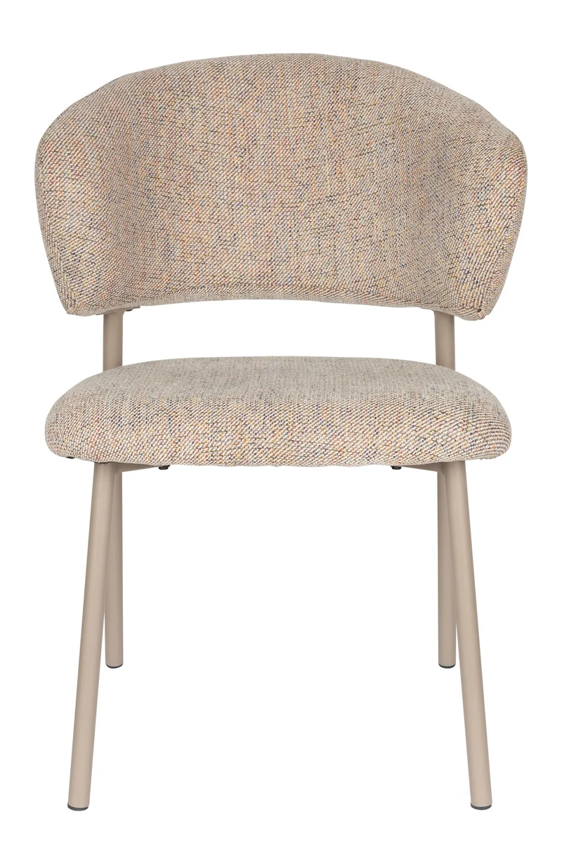 Esszimmerstuhl Jasmine im 2er-Set, Multicolour mit Metallgestell