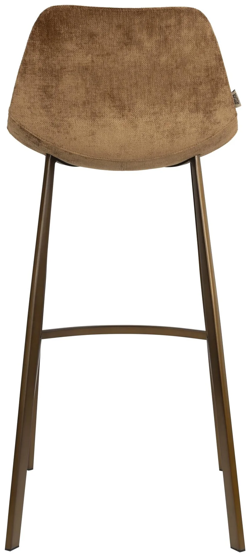 Barhocker Franky 2er-Set, Cognac mit Stahlgestell im Vintage-Look