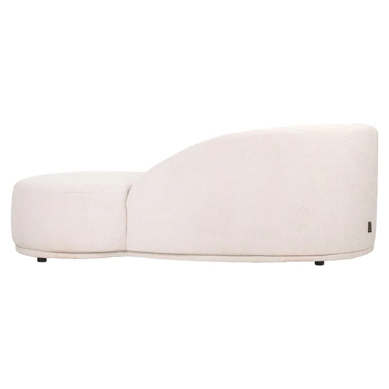 Richmond Sofa Emma Chaiselongue Cream Fancy – Skulpturales Design