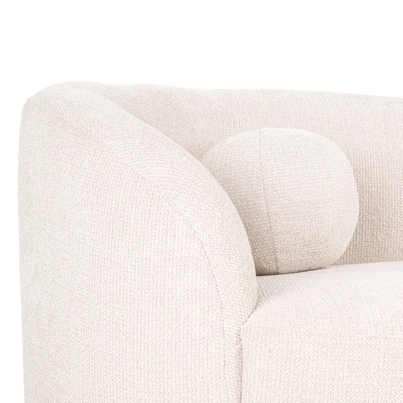 Richmond Sofa Emma Chaiselongue Cream Fancy – Skulpturales Design