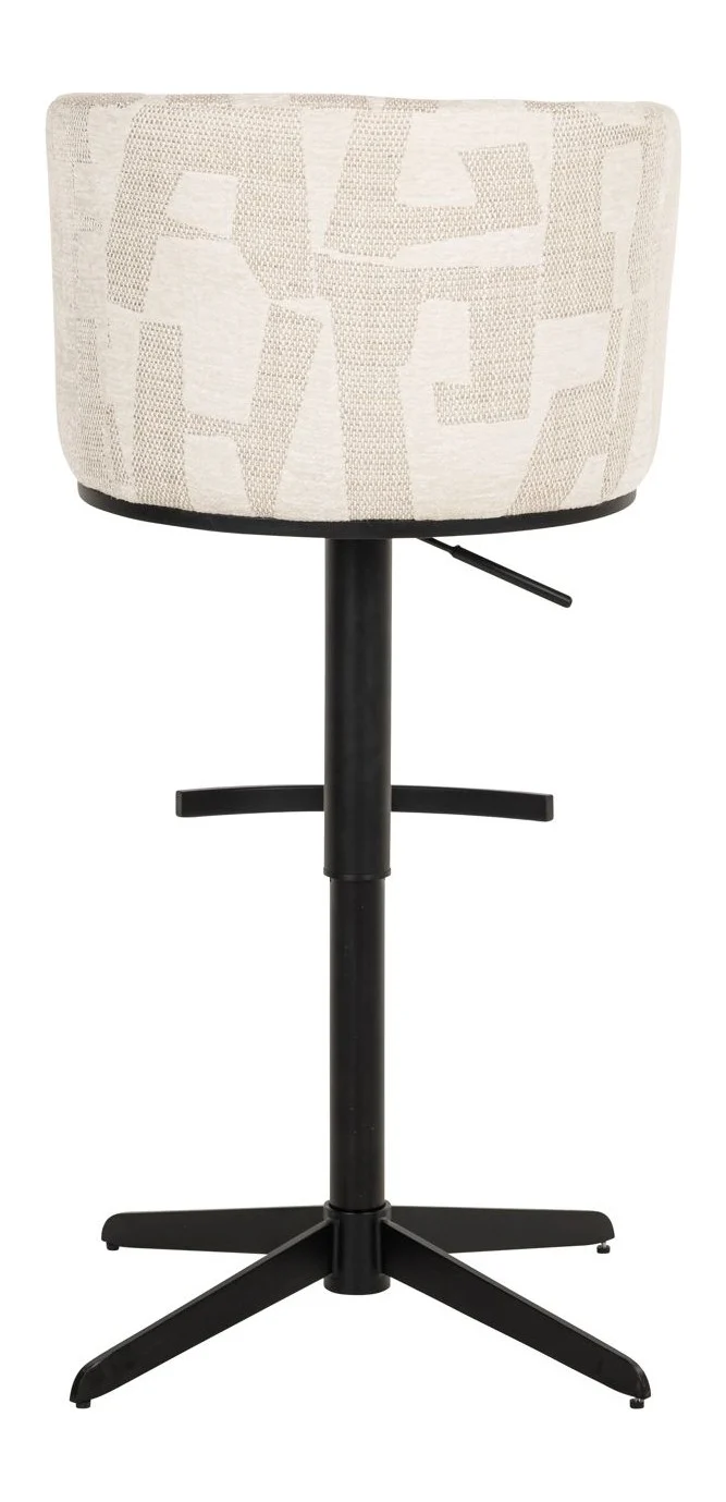 Barhocker Cheyenne höhenverstellbar, drehbar, beige graffic – Richmond