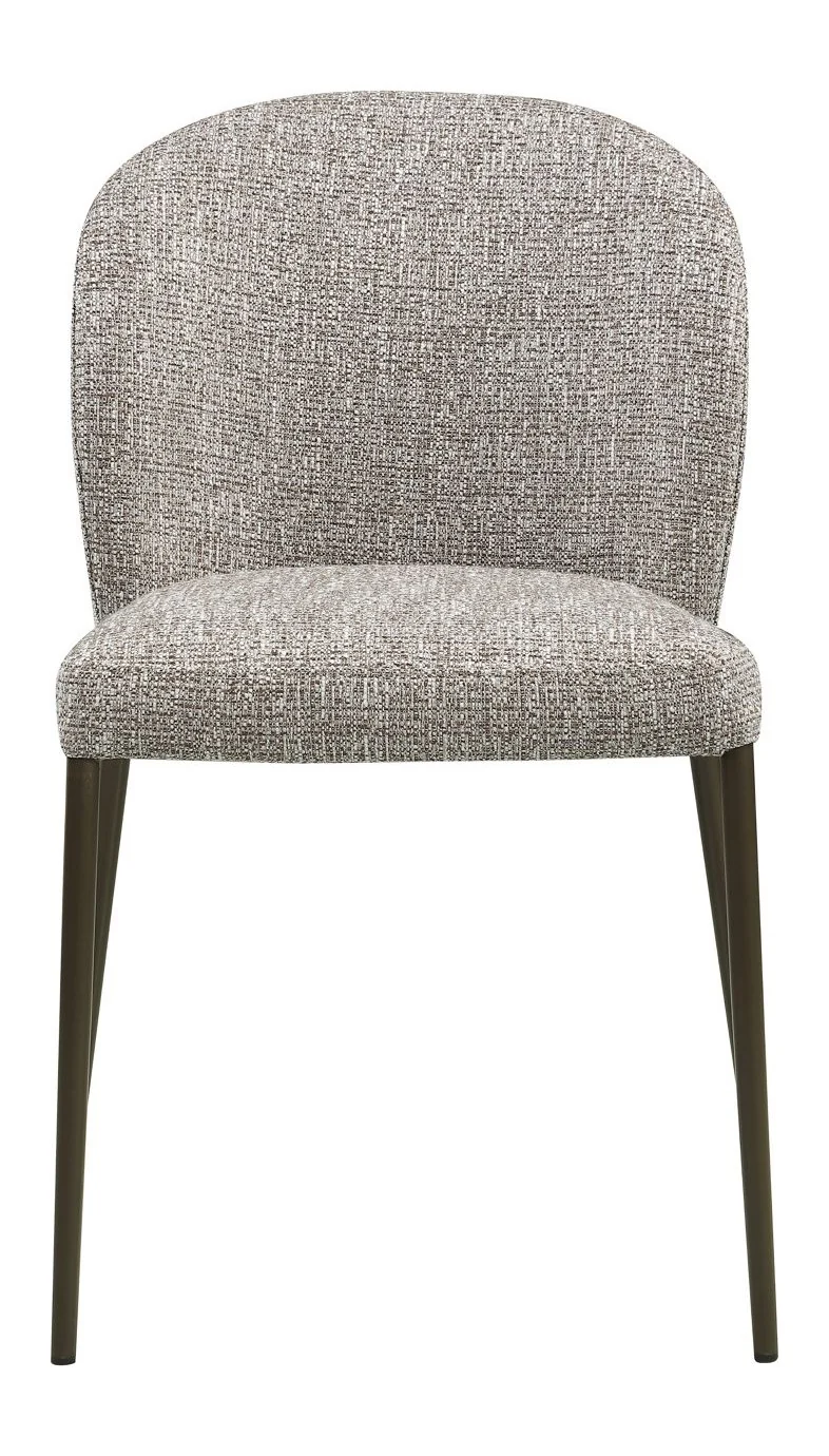 Esszimmerstuhl Stacker earth tweed im 2er-Set, stapelbar, Polyester