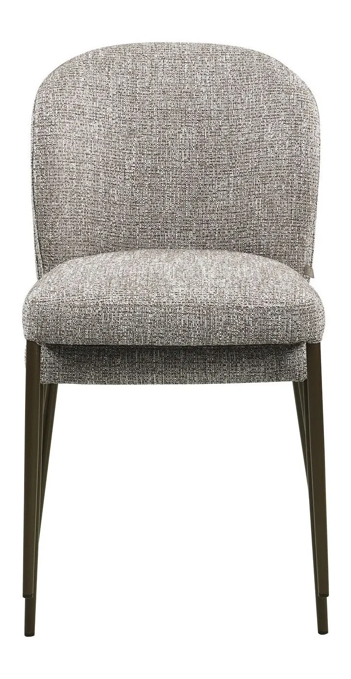 Esszimmerstuhl Stacker earth tweed im 2er-Set, stapelbar, Polyester