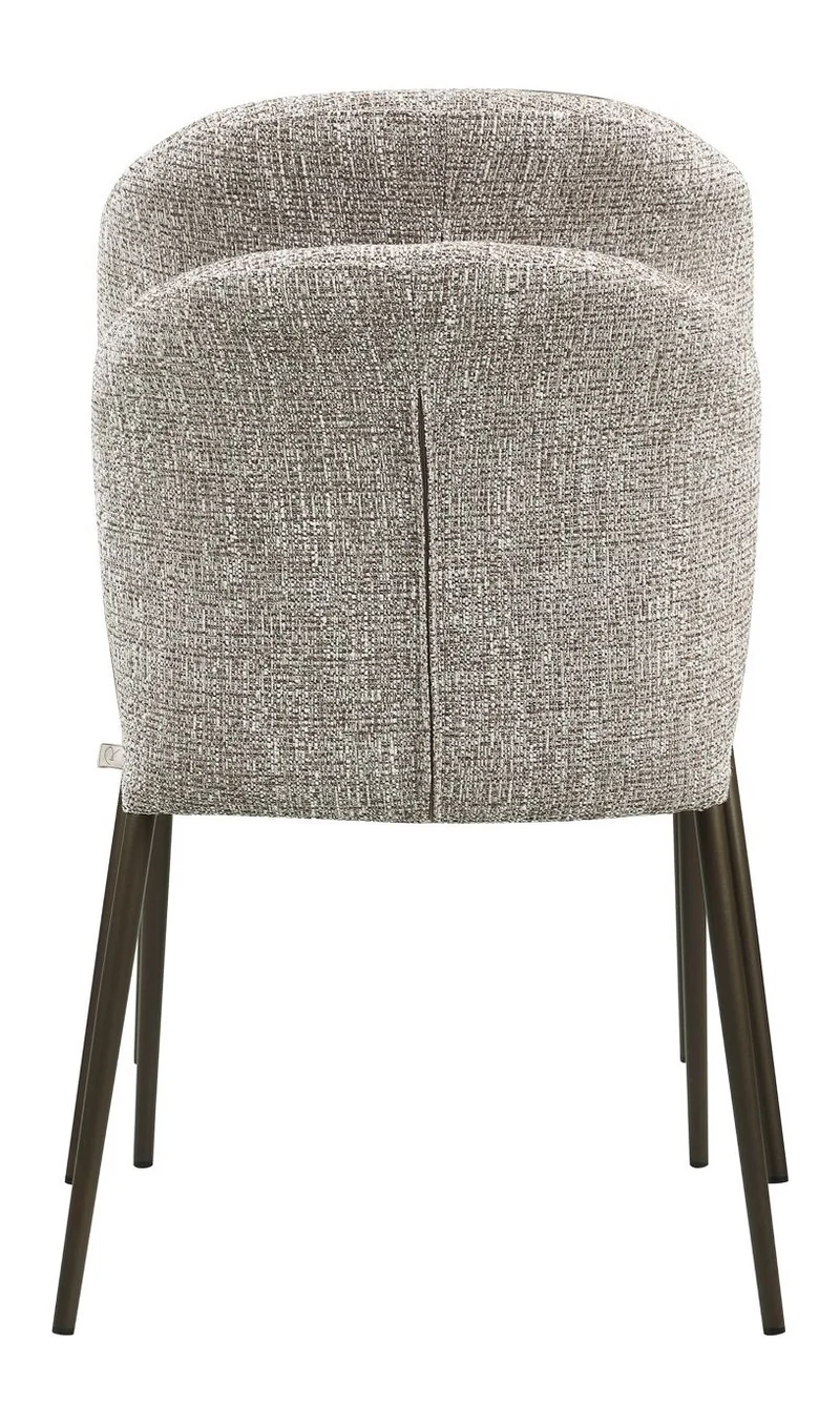 Esszimmerstuhl Stacker earth tweed im 2er-Set, stapelbar, Polyester