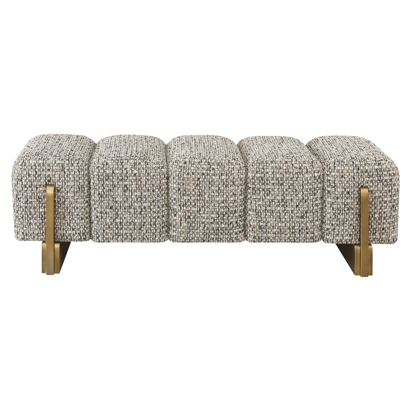 Richmond Bank Caleo Cobblestone – Polstersitzbank mit Steppmuster